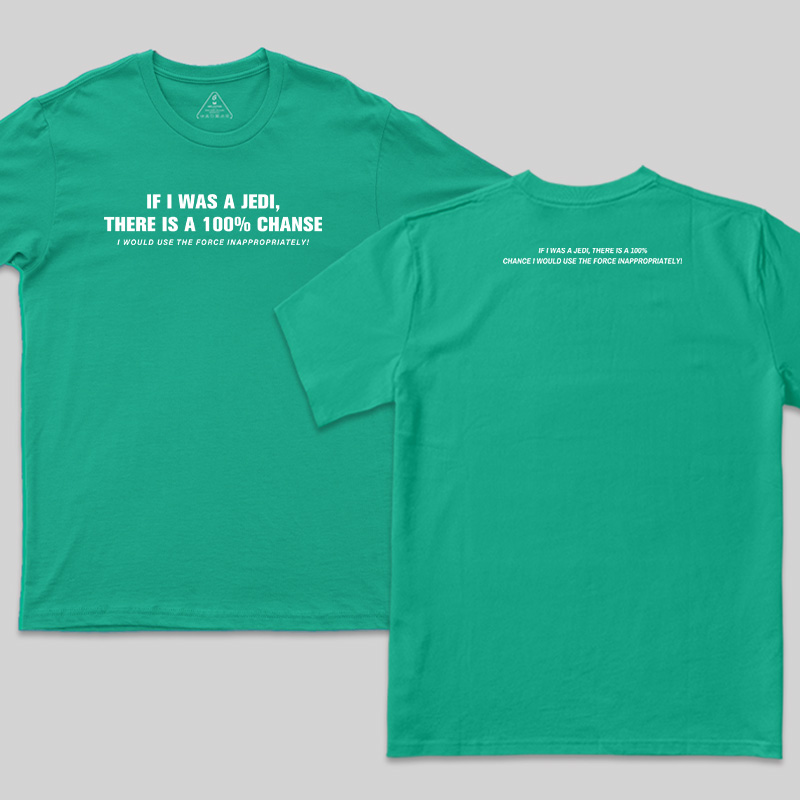 Use The Force Inappropriately Geek Front and Back Printed T-Shirt