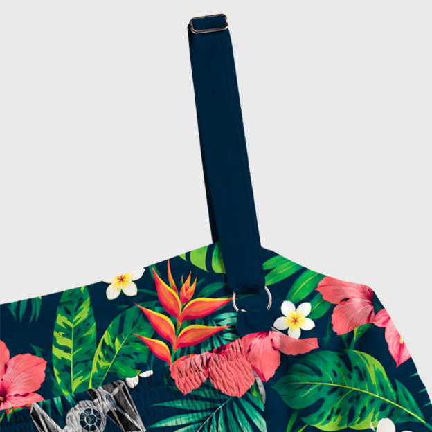 Cosmic Hibiscus Geek Tiered Cami Maxi Dress