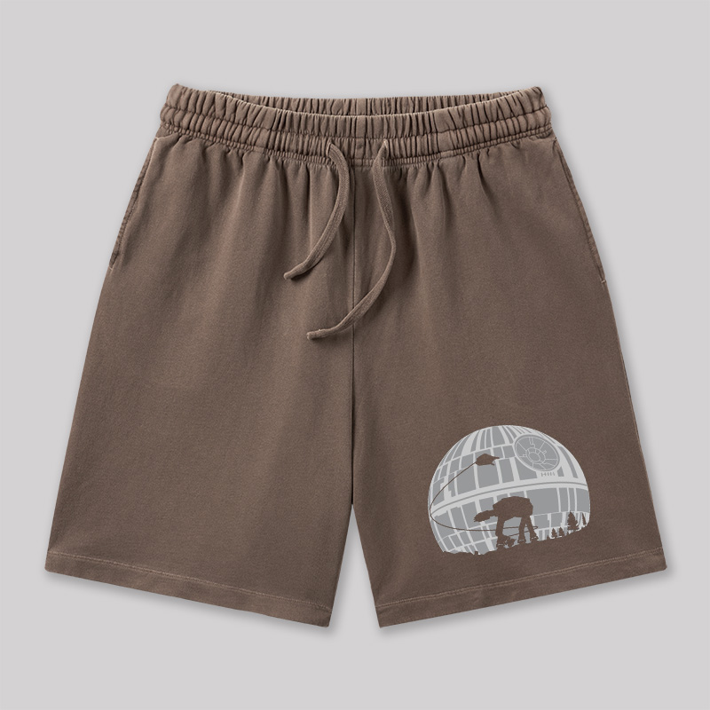 Death Star Geeky Washed Shorts