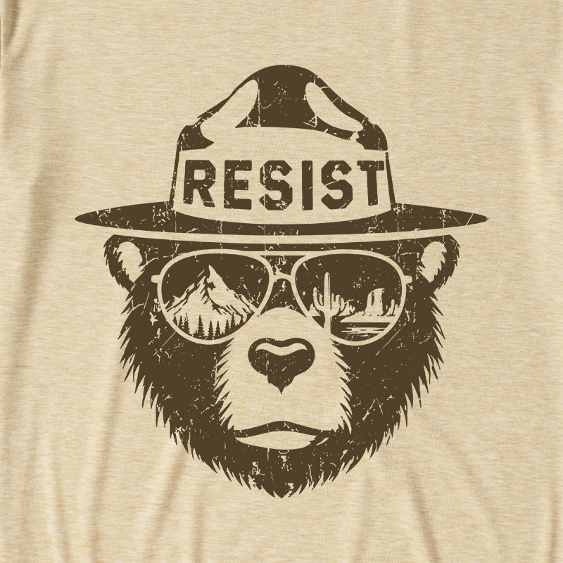 Vintage Alt National Park Service Resist Ultra Soft Heather Tee