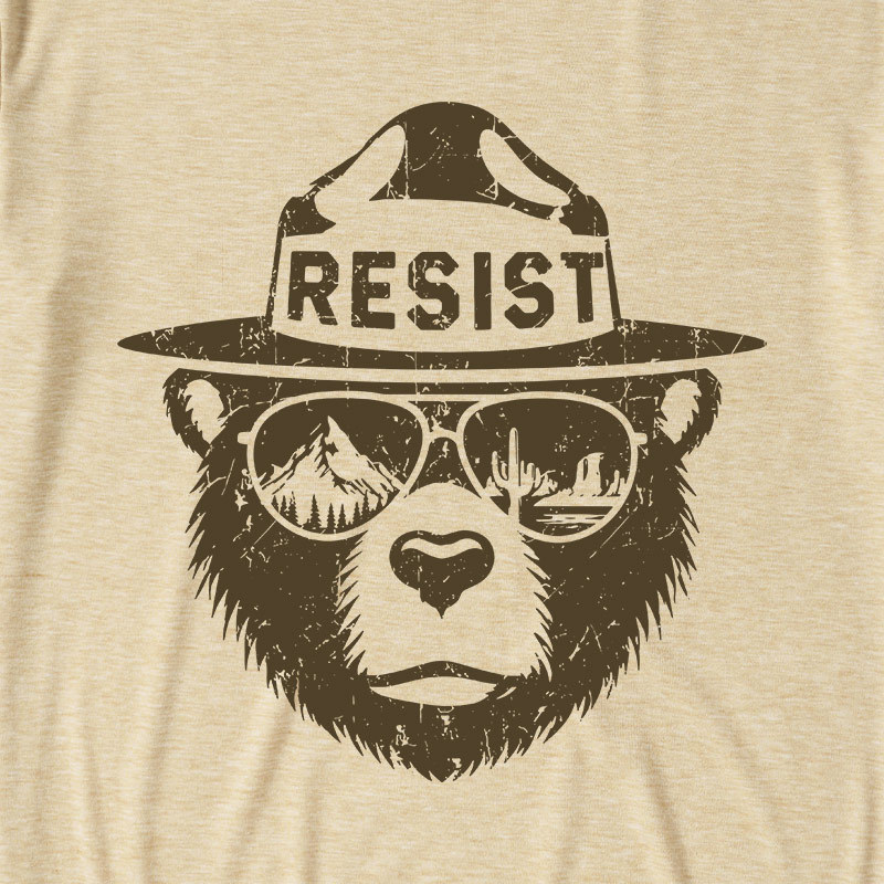 Vintage Alt National Park Service Resist Ultra Soft Heather Tee