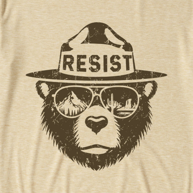 Vintage Alt National Park Service Resist Ultra Soft Heather Tee