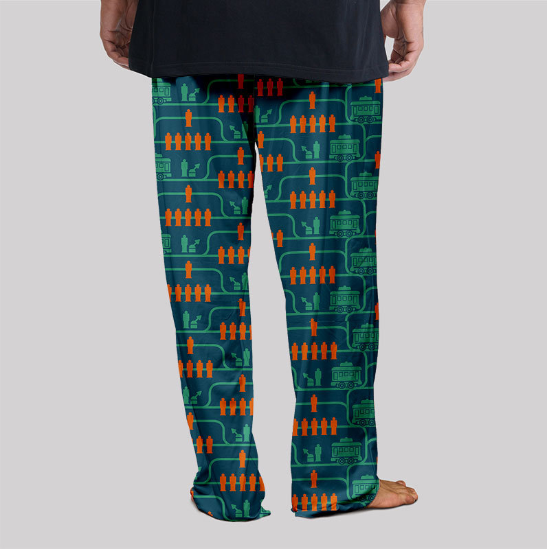 Trolley Problem Geek Loungewear Pants