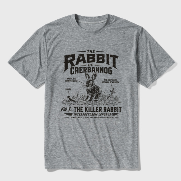 The Rabbit of Caerbannog Ultra Soft Heather Tee