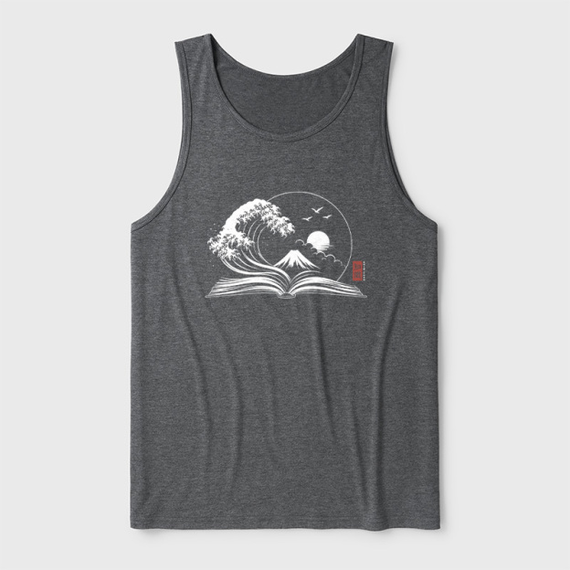 The Great Wave of Knowledge Ultra Soft Heather Tank