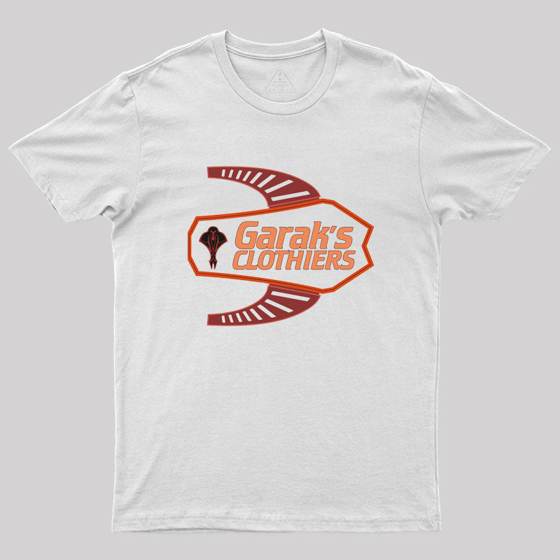 Deep Space Nine Garak's Clothiers Logo Geek T-Shirt