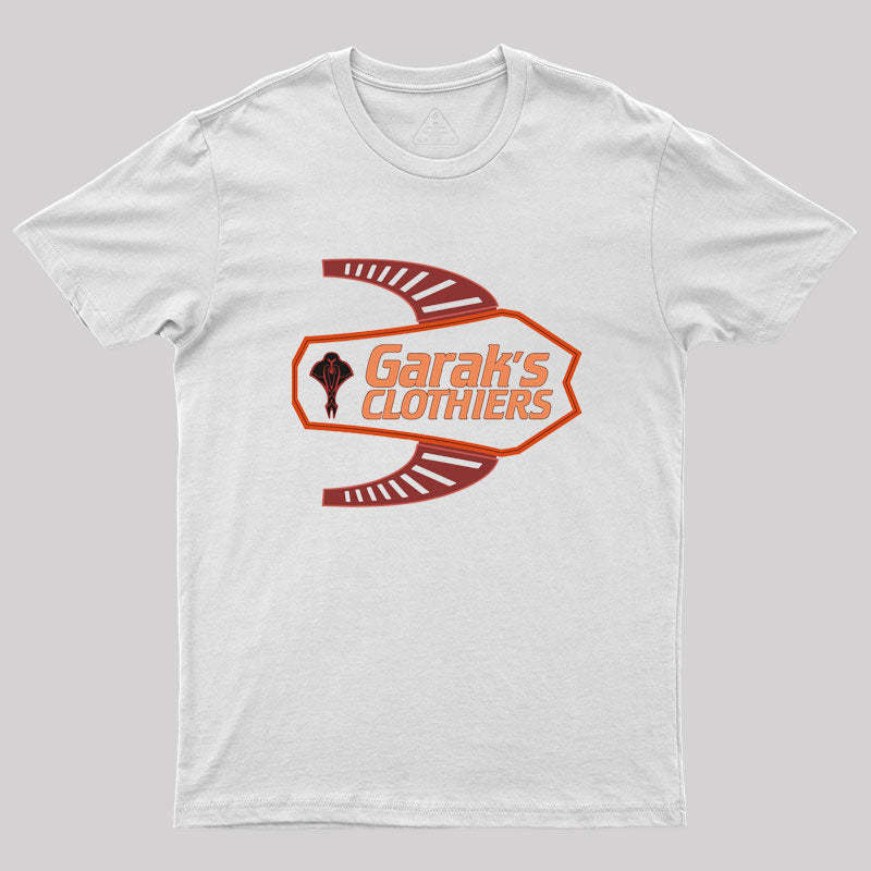 Deep Space Nine Garak's Clothiers Logo Geek T-Shirt