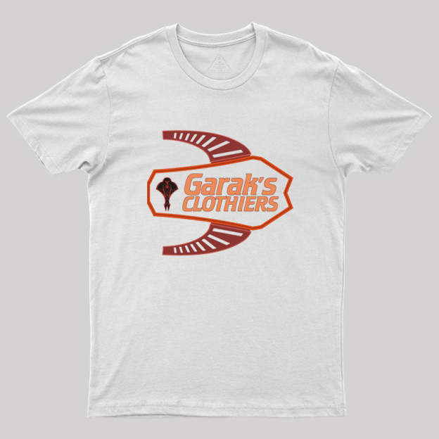 Deep Space Nine Garak's Clothiers Logo Geek T-Shirt