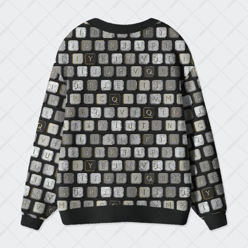 Keyed In Geek Ugly Cardigan Sweaters 