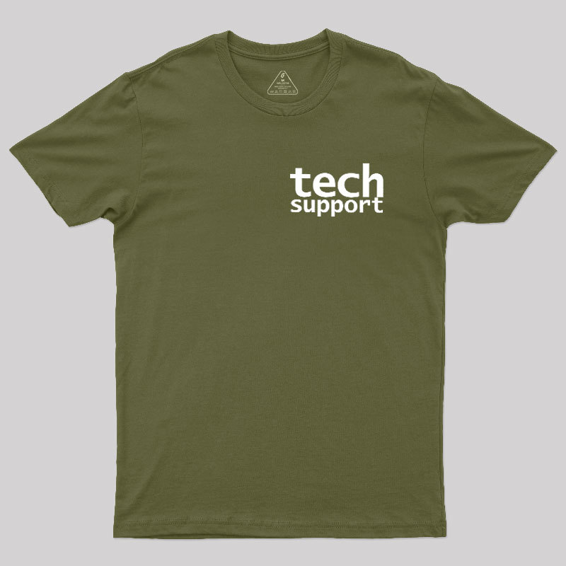 Tech Support Minimal Geek T-Shirt
