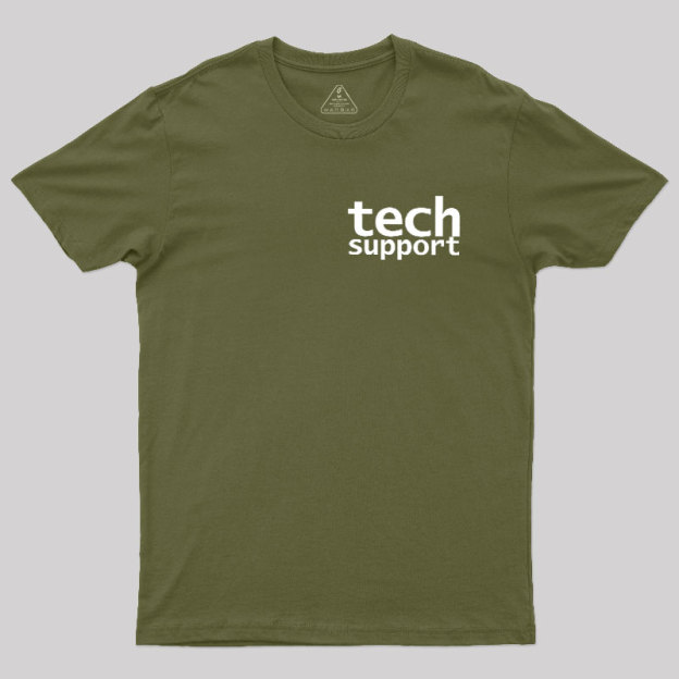 Tech Support Minimal Geek T-Shirt