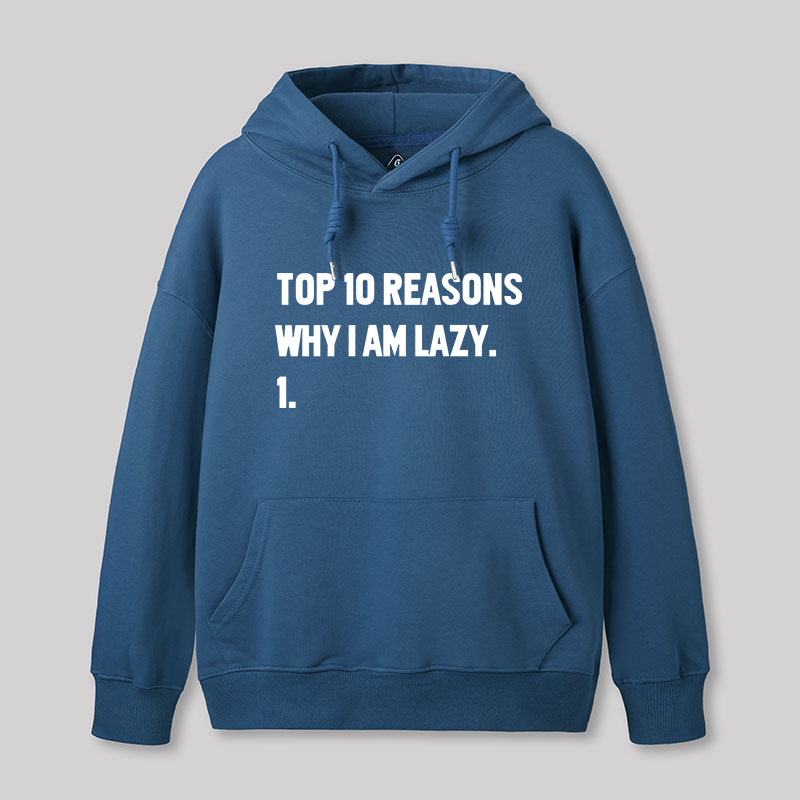 Top 10 Reasons Why I'm Lazy Geek Hoodie