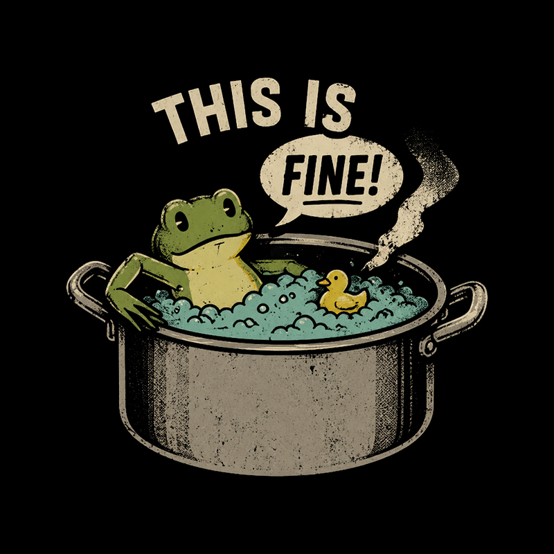 Thats Fine Frog Pot Geek T-Shirt