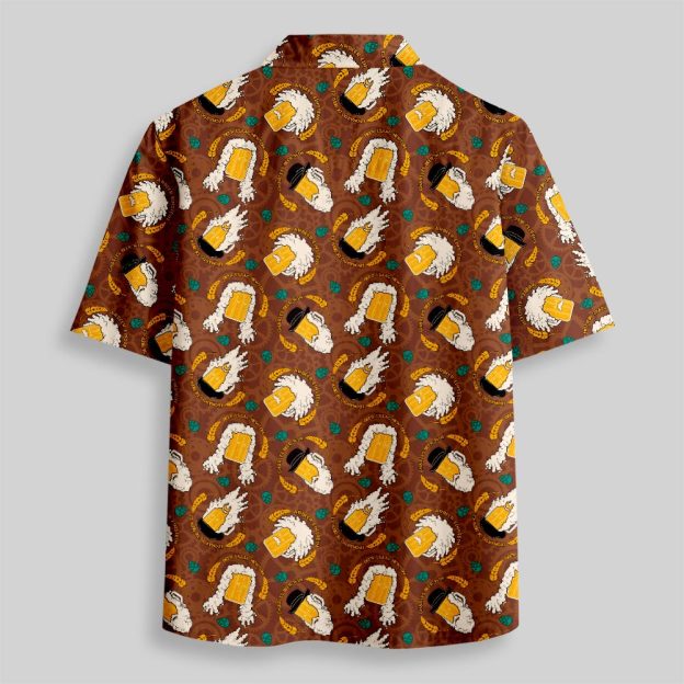 World Celebrities Beer Funny Button Up Pocket Shirt