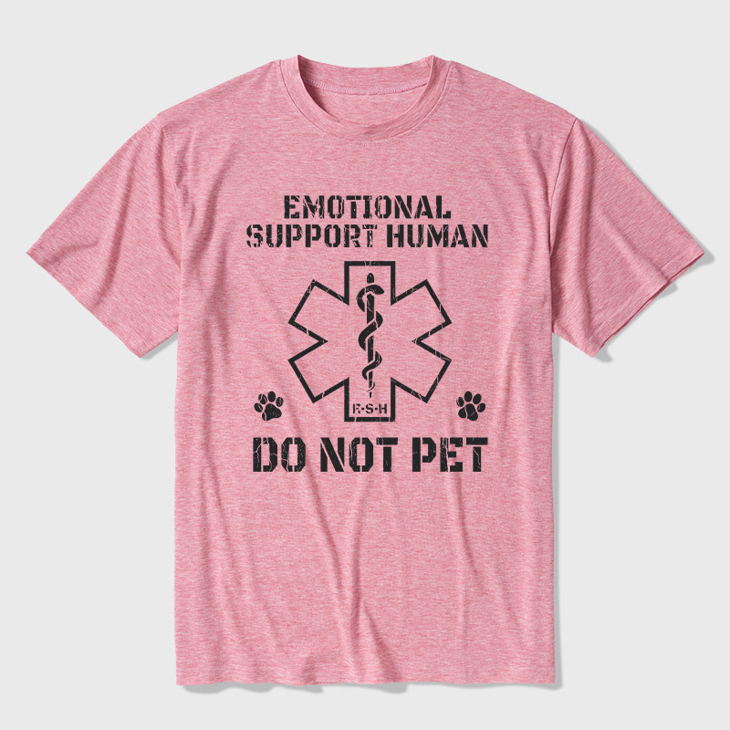 Emotional Support Human Ultra Soft Heather Tee