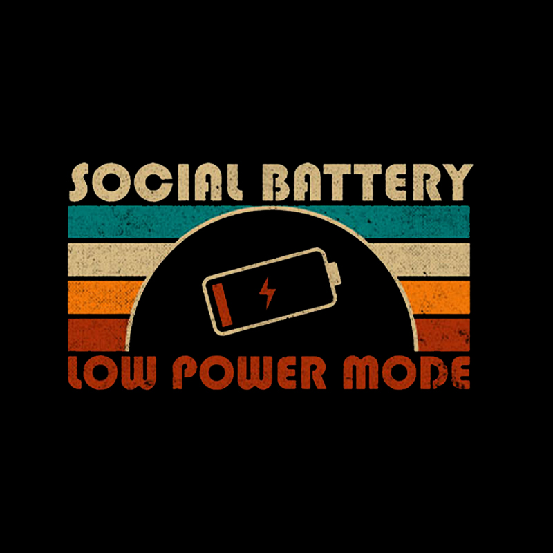 Low Social Battery Geek T-Shirt