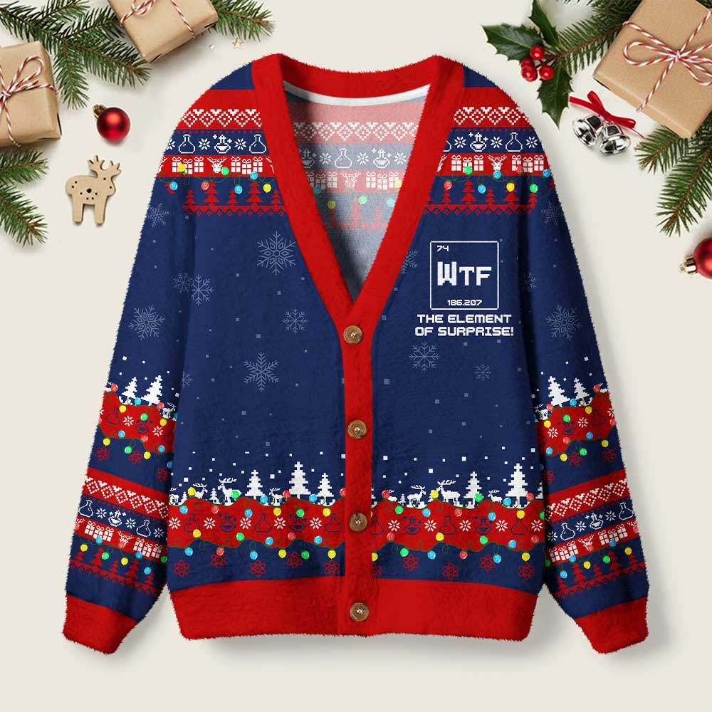 Geeksoutfit WTF Funny Geek Ugly Cardigan Sweaters  for Sale