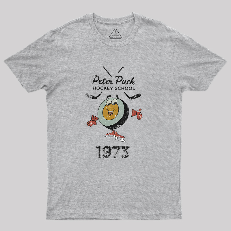 Peter Puck School of Hockey Classic Geek T-Shirt
