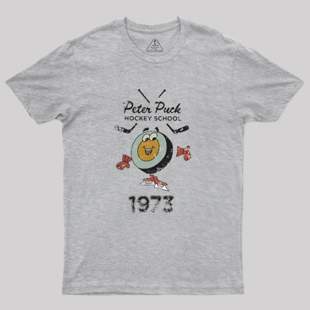 Peter Puck School of Hockey Classic Geek T-Shirt
