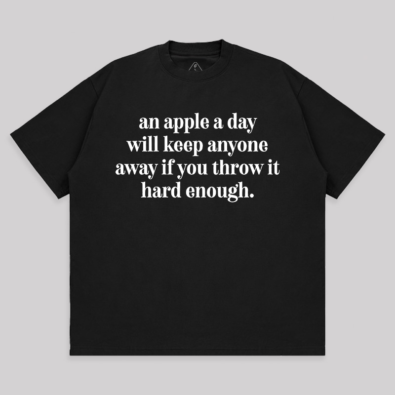 An Apple A Day Unisex Oversized T-shirt
