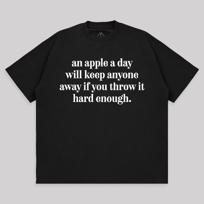 An Apple A Day Unisex Oversized T-shirt