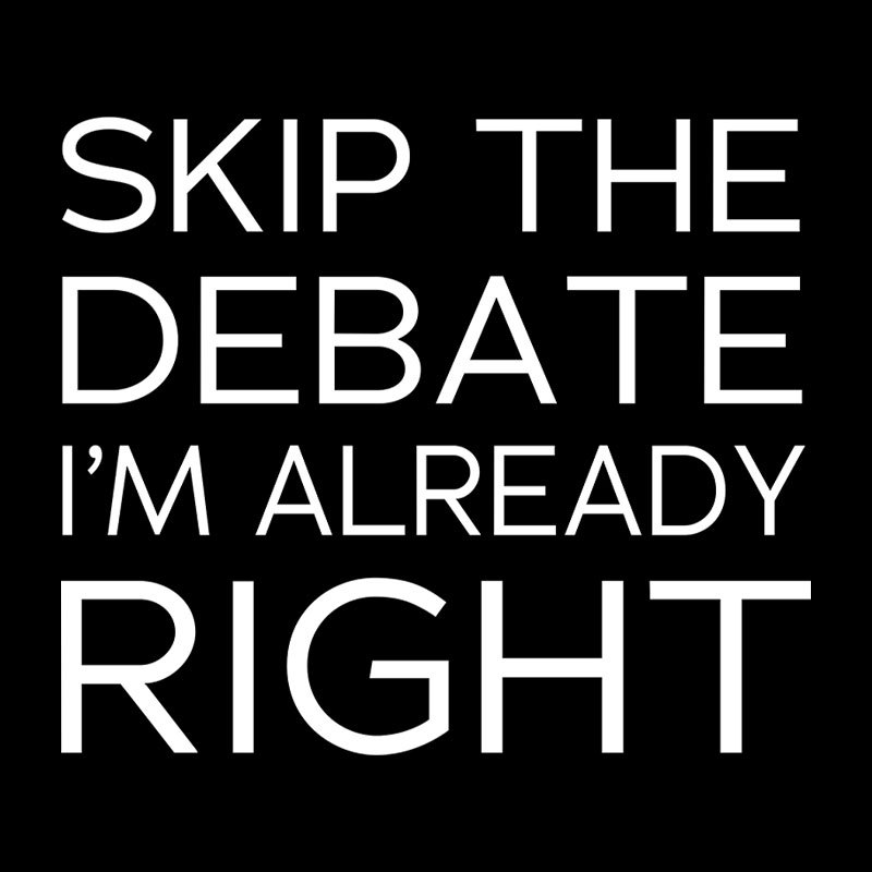 Skip the Debate Geek T-Shirt
