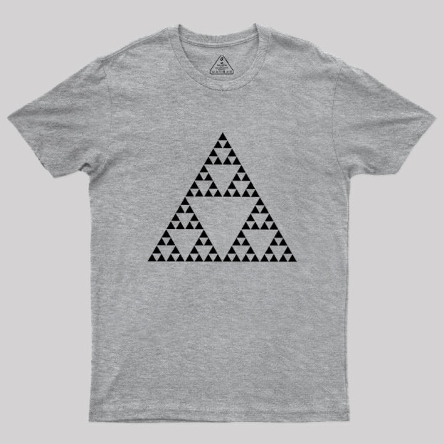Sierpinski Triangle Fractal Geek T-Shirt