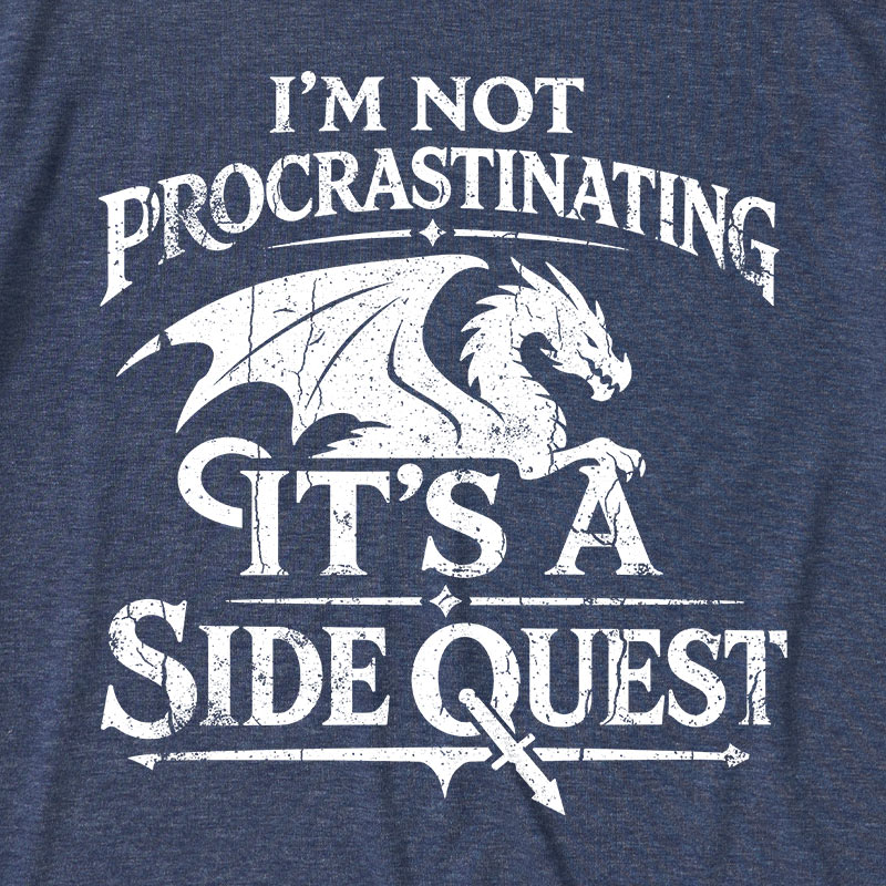 I'm Not Procrastinating It's A Side Quest Ultra Soft Heather Tee