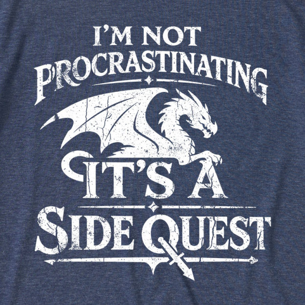 I'm Not Procrastinating It's A Side Quest Ultra Soft Heather Tee