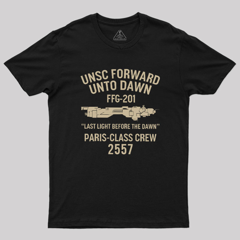 Geeksoutfit UNSC Forward Unto Dawn Geek T-Shirt for Sale