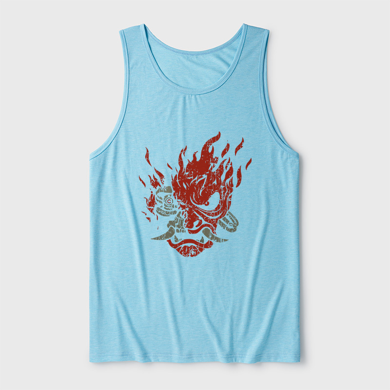 Cyberpunk Samurai Ultra Soft Heather Tank