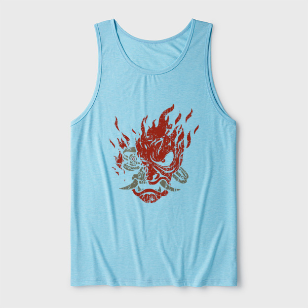 Cyberpunk Samurai Ultra Soft Heather Tank