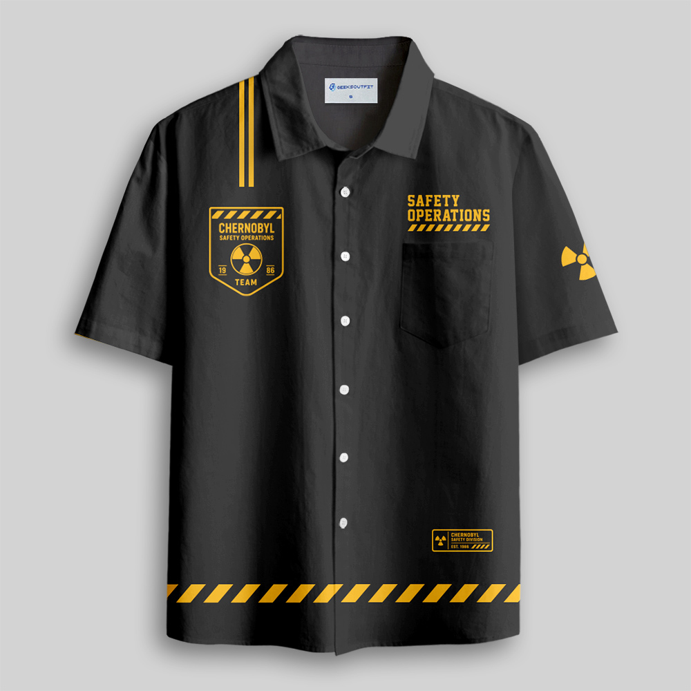 Geeksoutfit Medieval Science Fiction Map Button Up Pocket Shirt for Sale