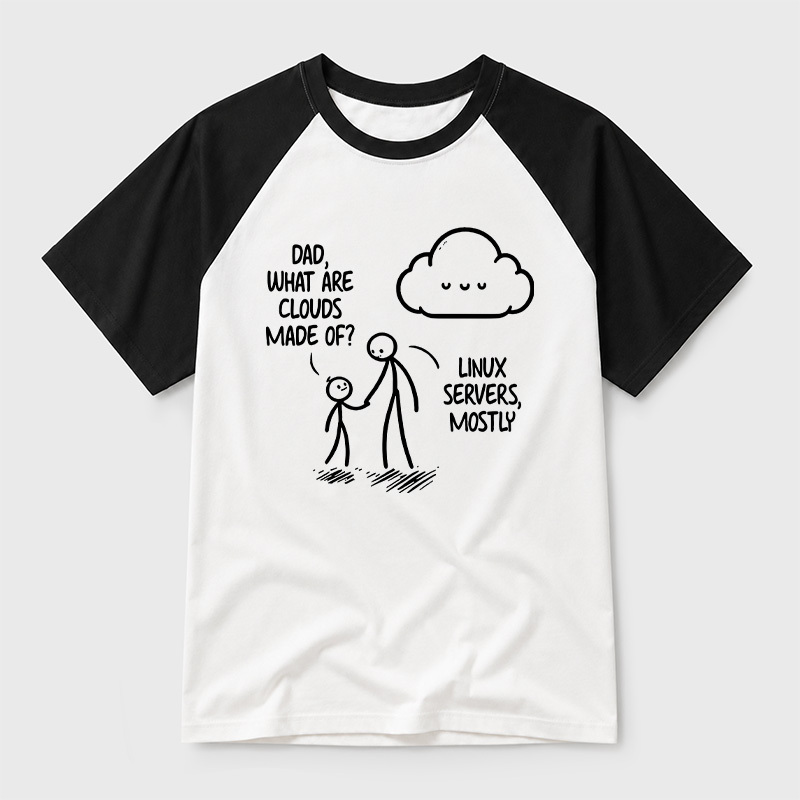 What Are Clouds Made Of Geek Retro Raglan T-Shirt