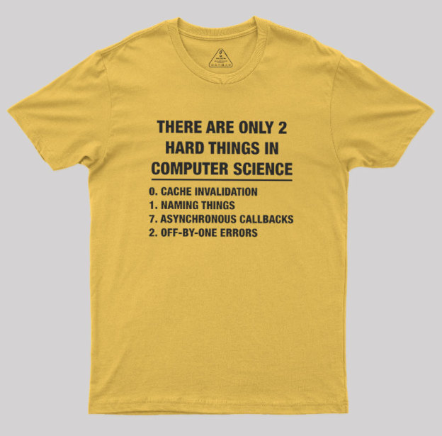The Two Hard Things Geek T-Shirt