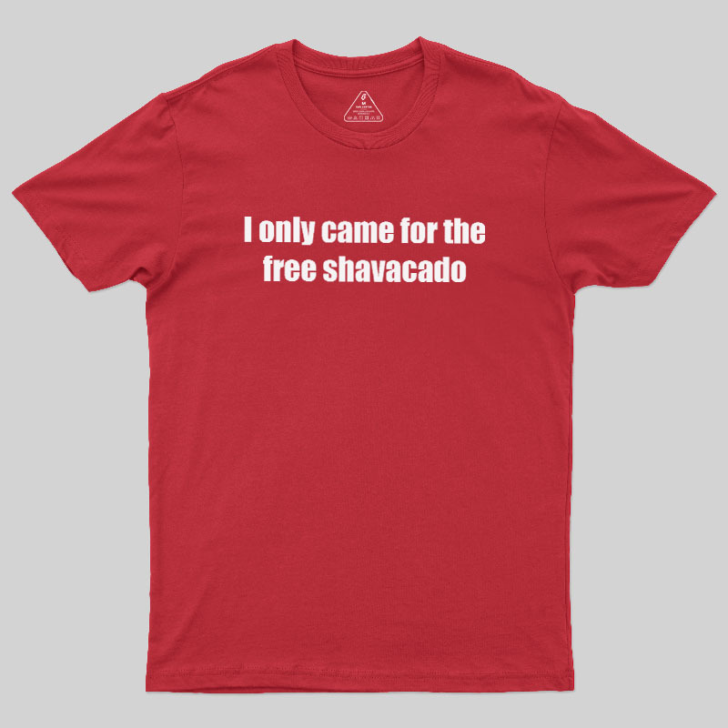 Free Shavacado Geek T-Shirt