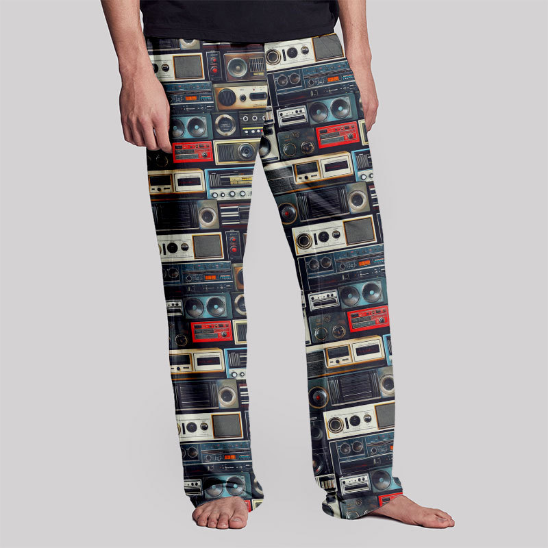 Retro Radio Stereo Geek Loungewear Pants