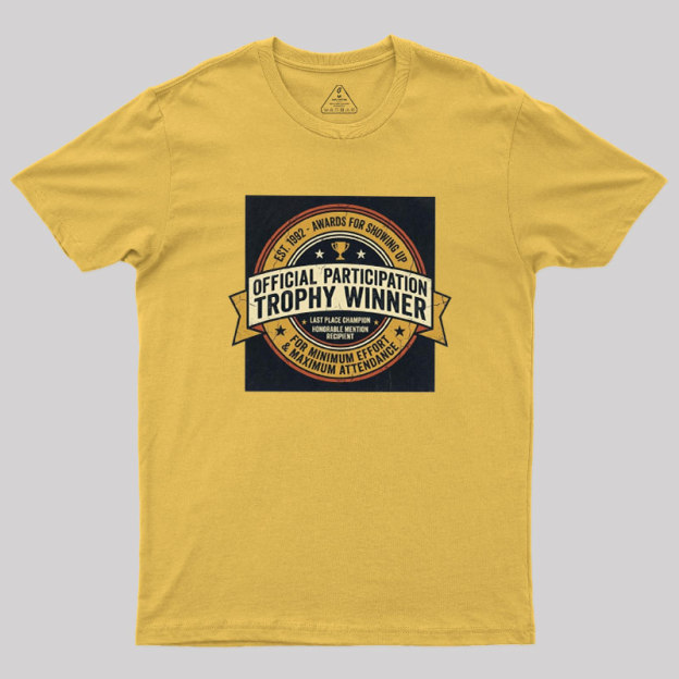 Participation Award Club Geek T-Shirt