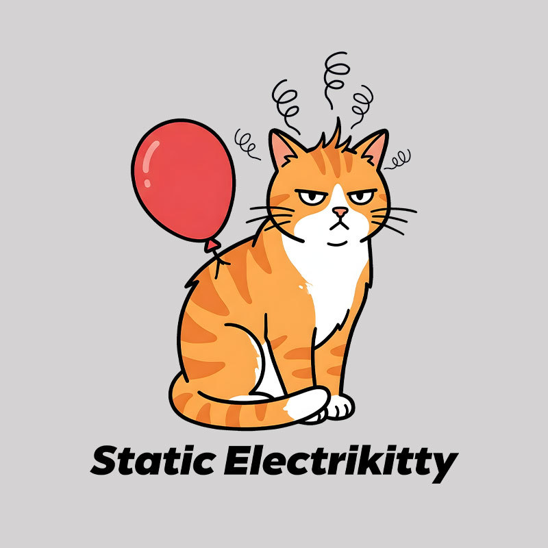 Static Electrikitty Geek T-Shirt