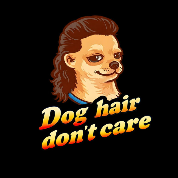 Dog Hair Don't Care Geek T-Shirt