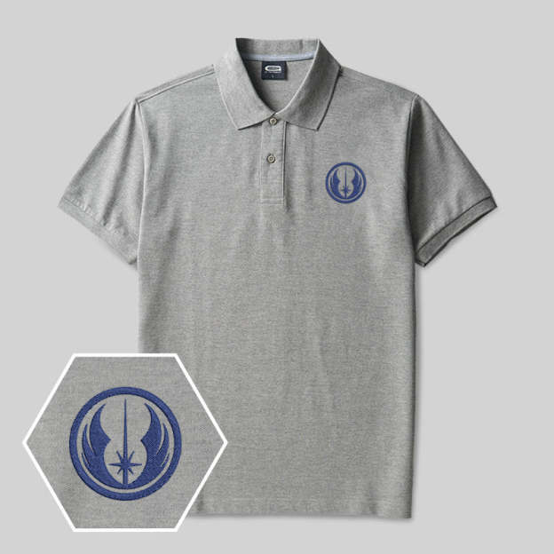 Lightwing Emblem Geek Embroidered Polo Shirts