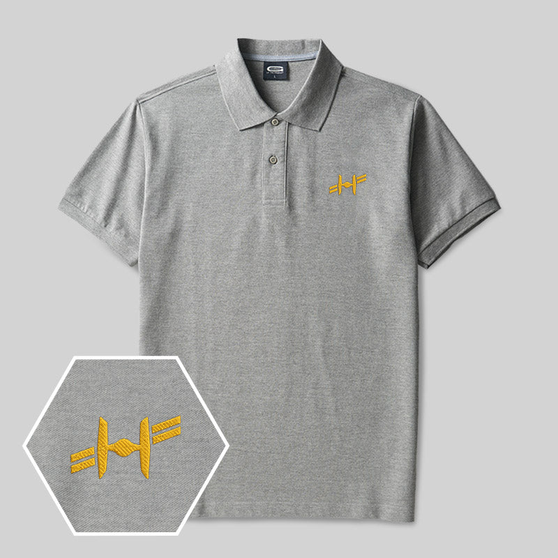 Twin Ion Engine Geek Embroidered Polo Shirts