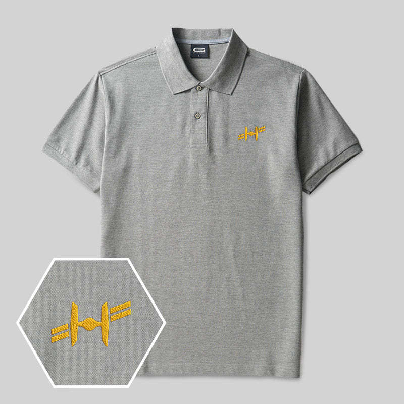 Twin Ion Engine Geek Embroidered Polo Shirts