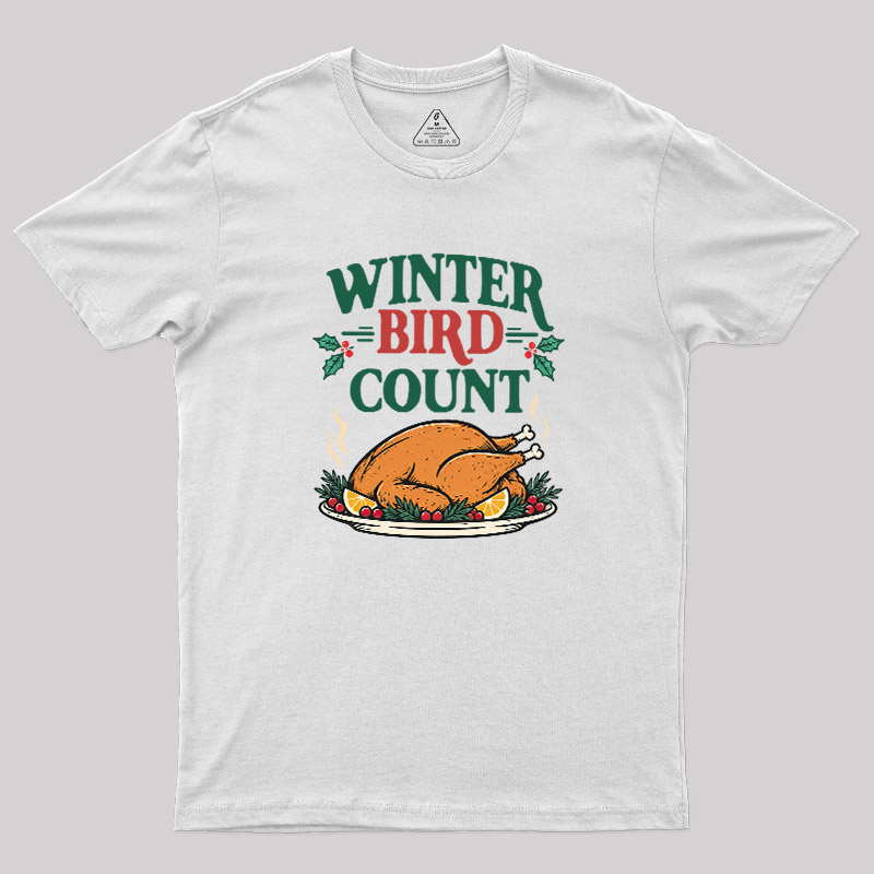 Winter Bird Count Geek T-Shirt