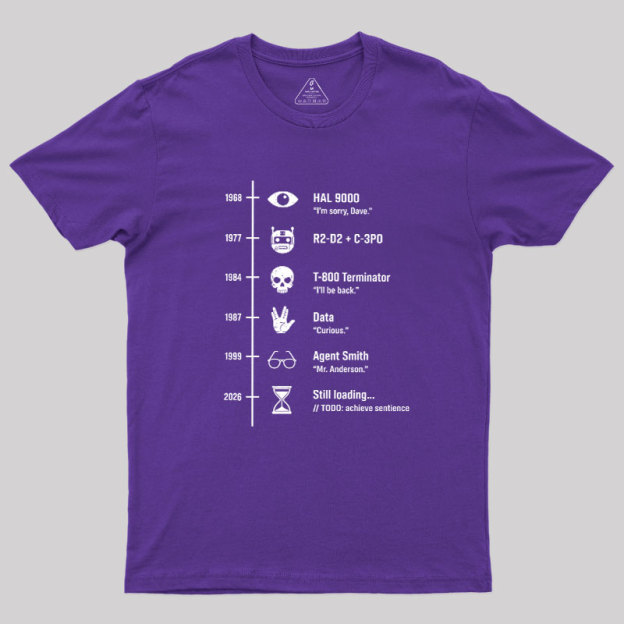Sci-Fi Timeline Geek T-Shirt