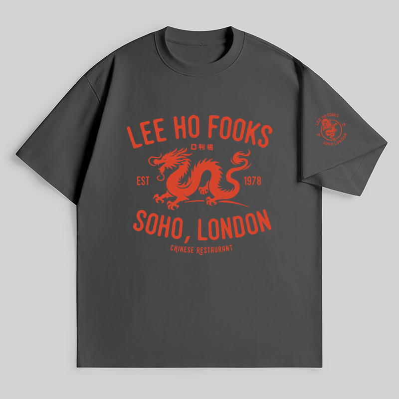 Lee Ho Fooks Vintage Resto Unisex Oversized T-shirt