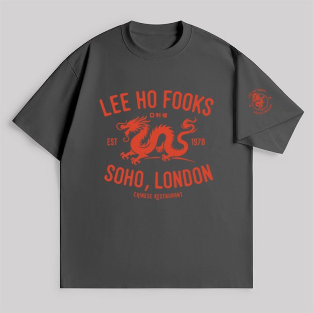 Lee Ho Fooks Vintage Resto Unisex Oversized T-shirt