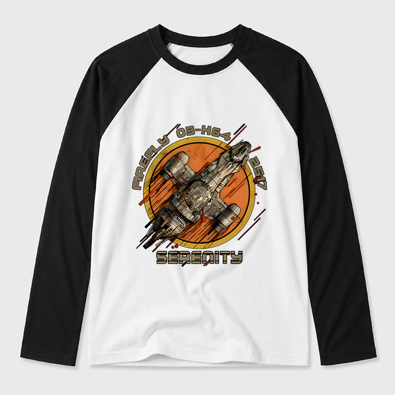 Firefly Junker Geek Retro Raglan Long-Sleeve Tee