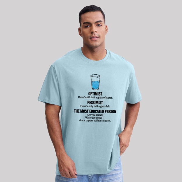 Half-Full Logic Geek T-Shirt