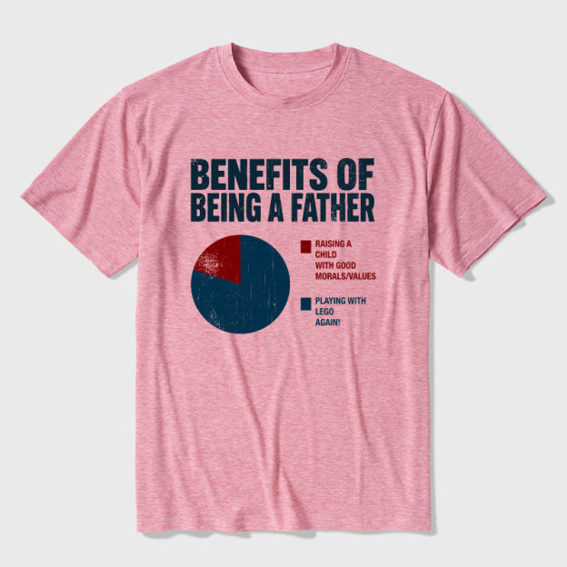 Benefits Of Being A Father Ultra Soft Heather Tee